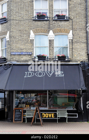 Une colombe & Fils Boucherie, Northcote Road, Clapham Junction, Battersea, London, SW11 Banque D'Images