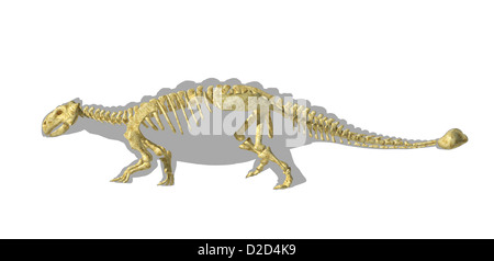 Ankylosaur art ordinateur predator dinosaure club armor échelle jurassique de queue Banque D'Images