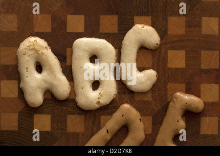 ABC DE organise en russe pain cookies Banque D'Images