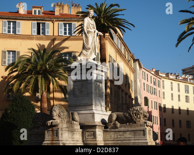 Statue de Nice à Ajaccio en Corse Banque D'Images