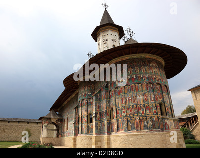 Monastère sucevita est un couvent orthodoxe de l'est situé dans la partie nord-est de la Roumanie. Il a été construit en 1585 et en 2010 Banque D'Images