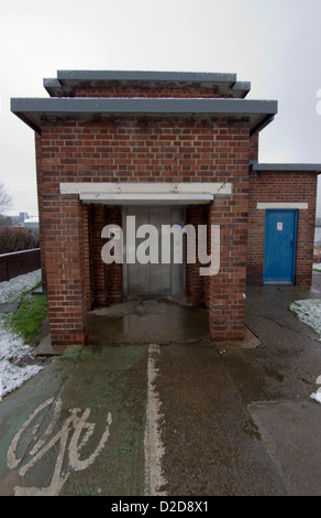 Le Tyne tunnel pour piétons et cyclistes, Newcastle, Angleterre, Royaume-Uni Banque D'Images