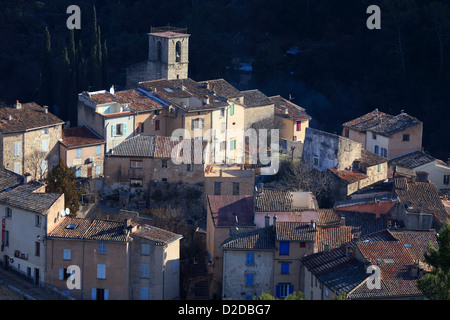 Provence pittoresque village d'Entrecasteaux Banque D'Images