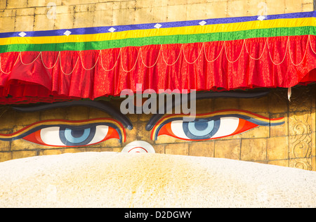 Le Stupa de Boudanath, est l'un des sites les plus sacrés Buddist à Katmandou, Népal Banque D'Images