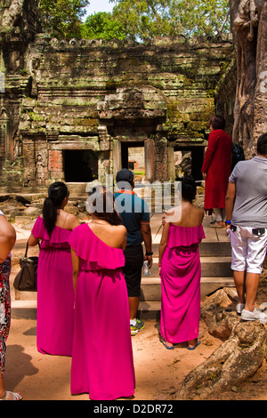 Temples angkoriens Banque D'Images