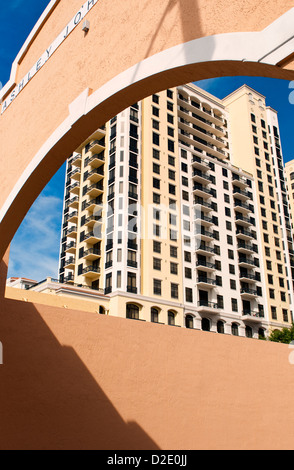 Une œuvre artistique sur le centre-ville de West Palm Beach en Floride Banque D'Images