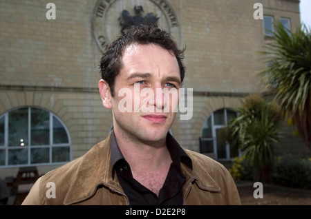 L'acteur gallois Matthew Rhys au Dylan Thomas Centre à Swansea. Banque D'Images