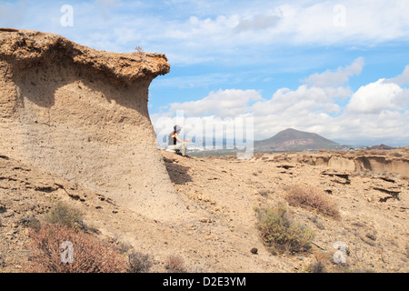 San Blas l'île de Tenerife en paysage lunaire Banque D'Images