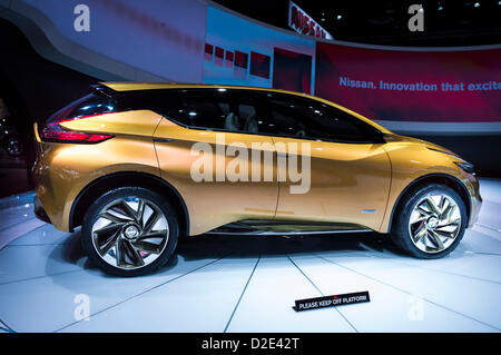 18 janvier 2013 (Détroit, Michigan, États-Unis) North American International Auto Show : Nissan Resonance Concept Hybrid-Electric. Banque D'Images