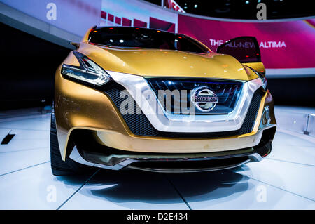 18 janvier 2013 (Détroit, Michigan, États-Unis) North American International Auto Show : Nissan Resonance Concept Hybrid-Electric. Banque D'Images