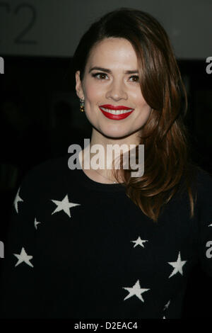 L'actrice Hayley Atwell occupe le Noir Miroir - Plat au BFI Southbank. Banque D'Images