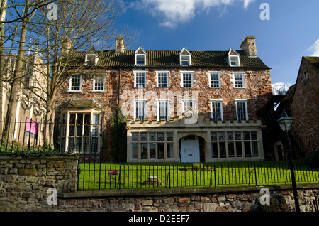 The Old Deanery, Bristol Cathedral Choir School et Bristol Cathedral, Bristol. Banque D'Images