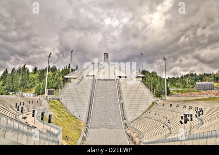 Saut à ski d'Holmenkollen à Oslo, Norvège Banque D'Images