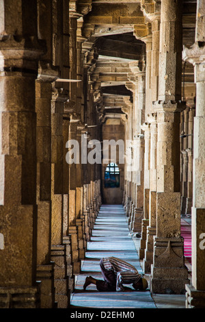 Jama Masjid ou Mosquée du Vendredi, Ahmedabad, Gujarat, Inde Banque D'Images