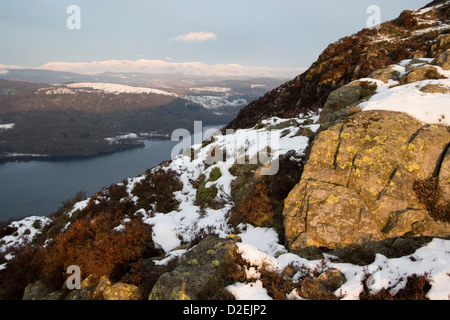 Lake district cumbria england uk neige hiver go Banque D'Images