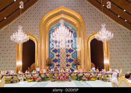 Atmosphère pendant la Banquet d'État à Bandar Seri Begawan, Brunei Darussalam, 21 janvier 2013. La famille royale néerlandaise est sur un deux jours visite à Brunéi. Photo : Patrick van Katwijk Pays-bas / OUT Banque D'Images