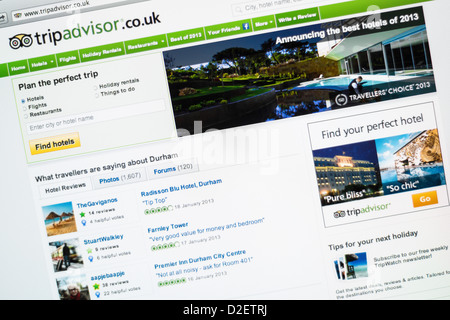 Trip Advisor logo et site web. Banque D'Images