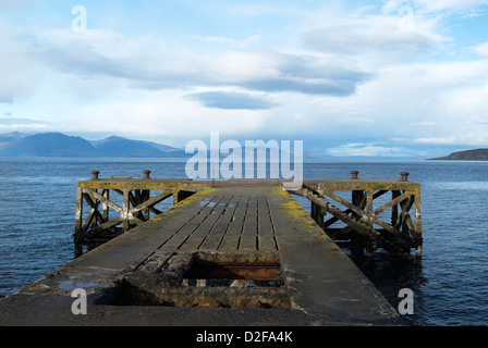 Portencross Pier Banque D'Images