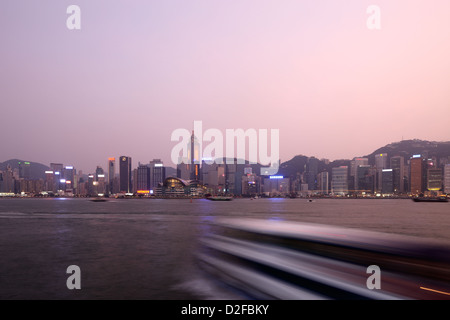 À Hong Kong, Chine, Hong Kong en tant que centre de crépuscule Banque D'Images