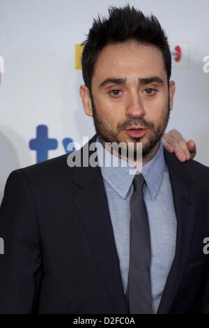 22 janvier 2013 - Madrid, Espagne - réalisateur Juan Antonio Bayona assiste à Jose Maria Forque 'Cinéma' Cérémonie de remise des prix au Teatros del Canal le 22 janvier 2013 à Madrid (crédit Image : © Jack Abuin/ZUMAPRESS.com) Banque D'Images