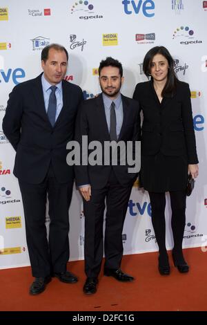 22 janvier 2013 - Madrid, Espagne - réalisateur Juan Antonio Bayona assiste à Jose Maria Forque 'Cinéma' Cérémonie de remise des prix au Teatros del Canal le 22 janvier 2013 à Madrid (crédit Image : © Jack Abuin/ZUMAPRESS.com) Banque D'Images