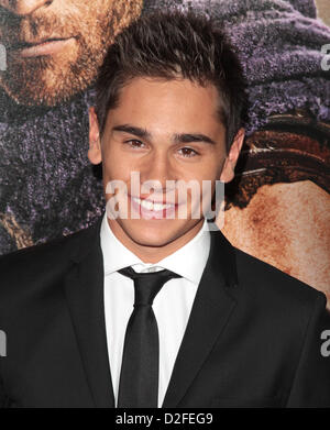 CHRISTIAN ANTIDORMI PREMIERE DE SPARTACUS : WAR OF THE DAMNED LOS ANGELES CALIFORNIA USA 22 janvier 2013 Banque D'Images