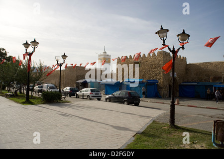 La médina de Hammamet sur la péninsule du Cap Bon en Tunisie Banque D'Images