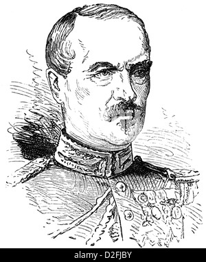 Portrait de Charles Auguste Frossard, 1807-1875, général français de la guerre franco-prussienne ou guerre franco-allemande, 1870-1871 Banque D'Images