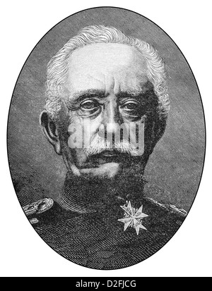 Karl Friedrich von Steinmetz, 1796 - 1877, un général prussien maréchal, Banque D'Images