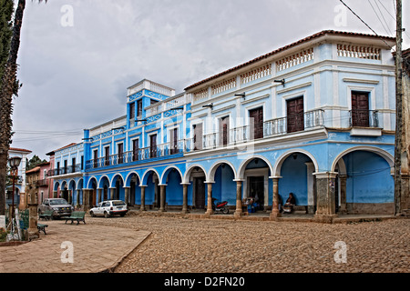 L'architecture coloniale dans la région de Totora, Bolivie, Amérique du Sud Banque D'Images