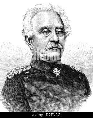 Karl Friedrich von Steinmetz, 1796 - 1877, un général prussien maréchal, Banque D'Images