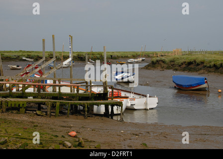 Morston Quay, près de Blakeney, Norfolk, UK Banque D'Images