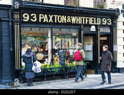 Paxton et Whitfield fromager sur Jermyn Street, Piccadilly, Londres, UK Banque D'Images