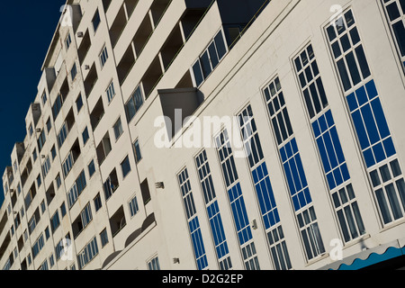 Détail de Marine Court, St Leonards-on-Sea, East Sussex Hastings. Banque D'Images