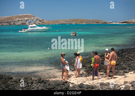 Une vue sur île de Santa Barbara de l'Île Siriba Banque D'Images