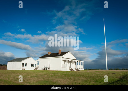 Camp américain, San Juan Island, Washington, USA, un parc historique national des États-Unis détenu et géré par le National Park Service Banque D'Images
