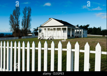 Camp américain, San Juan Island, Washington, USA, un parc historique national des États-Unis détenu et géré par le National Park Service Banque D'Images