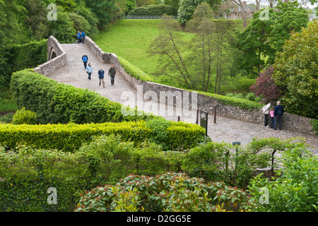 L'Écosse, South Ayrshire, Alloway, Brig O'Doon, 13C bridge immortalisé par le poète national écossais Robert Burns (1759-96) Banque D'Images