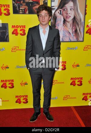 Los Angeles, Californie, USA. 23 janvier 2013. Jeremy Allen White assistant à la première de Los Angeles Film 43 tenue au Grauman's Chinese Theatre à Hollywood, Californie le 23 janvier 2013. 2013 Credit : ZUMA Press, Inc. / Alamy Live News Banque D'Images