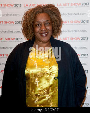 Los Angeles, Californie, USA. 23 janvier 2013. CCH Pounder arrive pour la premiere partie de la soirée d'ouverture du 2013 Art Brussels. Credit : ZUMA Press, Inc. / Alamy Live News Banque D'Images