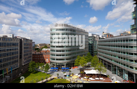 En Angleterre, Manchester Le Spinningfields quartier des banques Banque D'Images