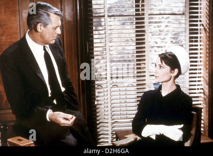 CHARADE 1963 Universal Pictures film avec Audrey Hepburn et Cary Grant Banque D'Images