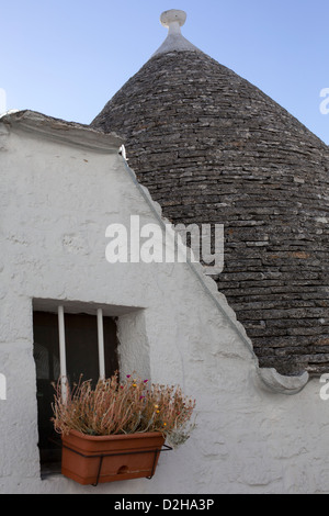 Trulli Alberobello Puglia Italie maisons cottages Banque D'Images