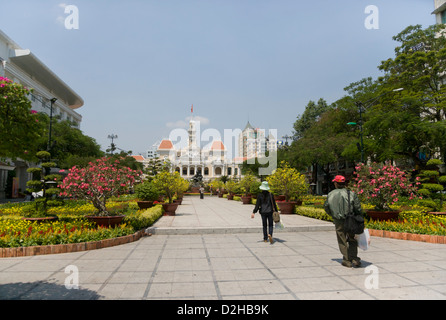 L'hôtel de ville, Ho Chi Minh City, Vietnam Banque D'Images