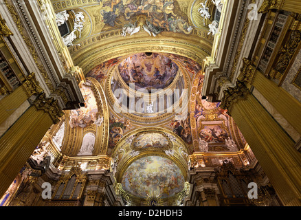 L'église du Gesù , 'il Gesú' église jesuitique à Rome, Italie. Banque D'Images