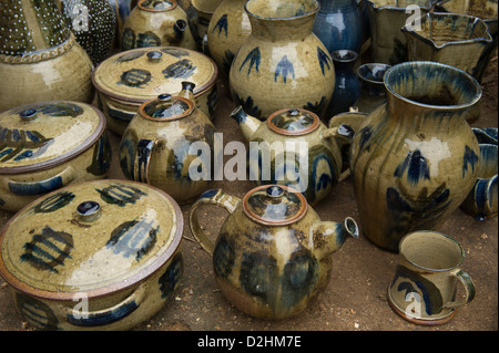 La poterie batwa, Rwanda,Gatagara Banque D'Images