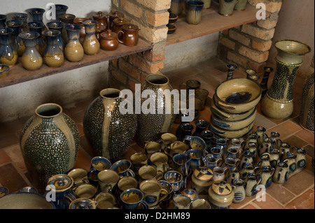 La poterie batwa, Rwanda,Gatagara Banque D'Images