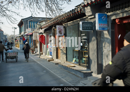 Wudaoying Hutong - Certains appellent cela la prochaine Nanluoguxiang alley à Beijing, Chine. 26-Jan-2013 Banque D'Images