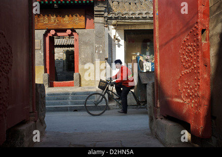 Wudaoying Hutong - Certains appellent cela la prochaine Nanluoguxiang alley à Beijing, Chine. 26-Jan-2013 Banque D'Images