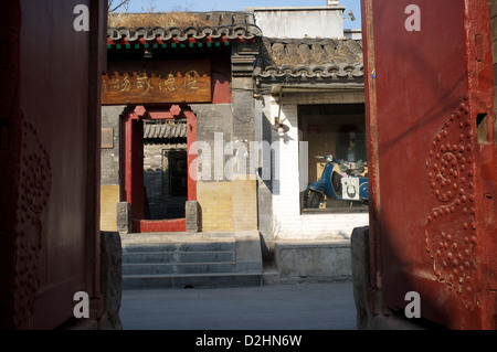 Wudaoying Hutong - Certains appellent cela la prochaine Nanluoguxiang alley à Beijing, Chine. 26-Jan-2013 Banque D'Images